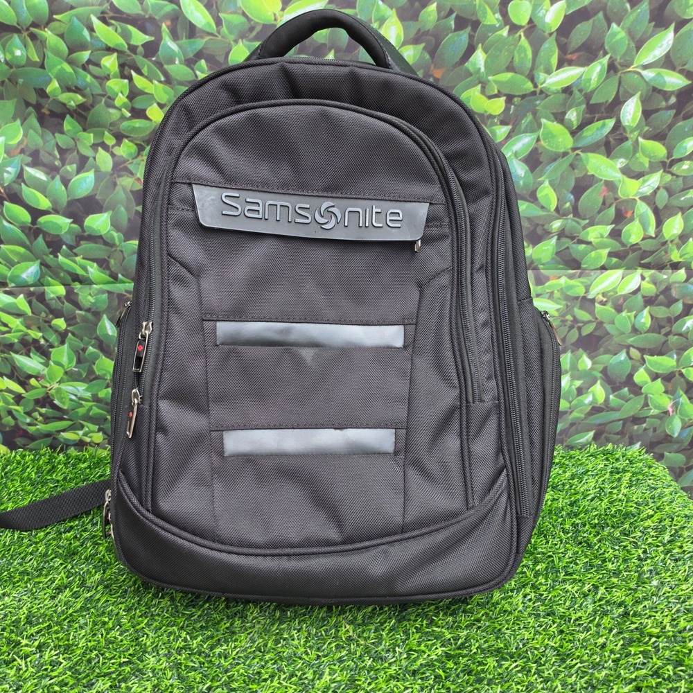 Samsonite Laptop Backpack Black Ballistic Nylon Tech Travel Bag Luggage Strap